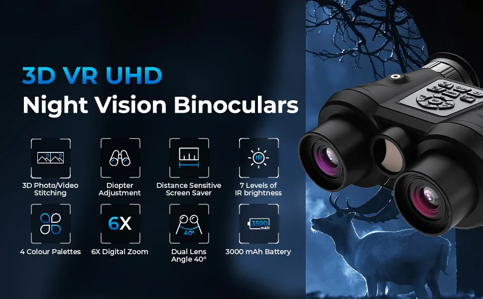 night vision goggles 4k uhd night vision binoculars 3d vr infrared vis